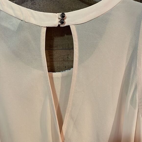 ASTR Peach & Silver Sequin Tank Top - Picture 4 of 6